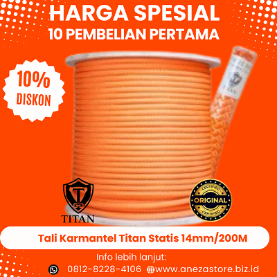Promo Bazar Titan Tali Satis Karmantel 14mm200M Jakarta